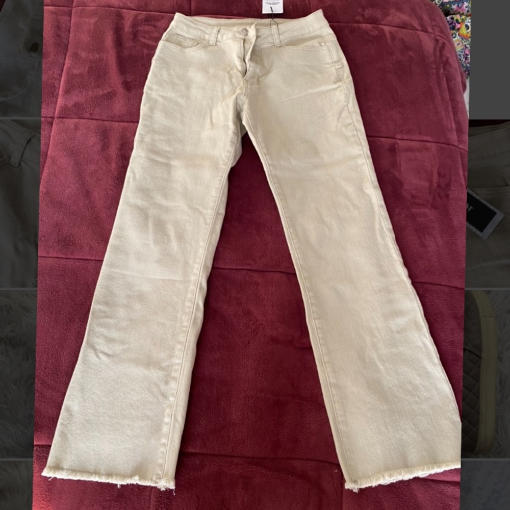 Khaki EM flair jeans